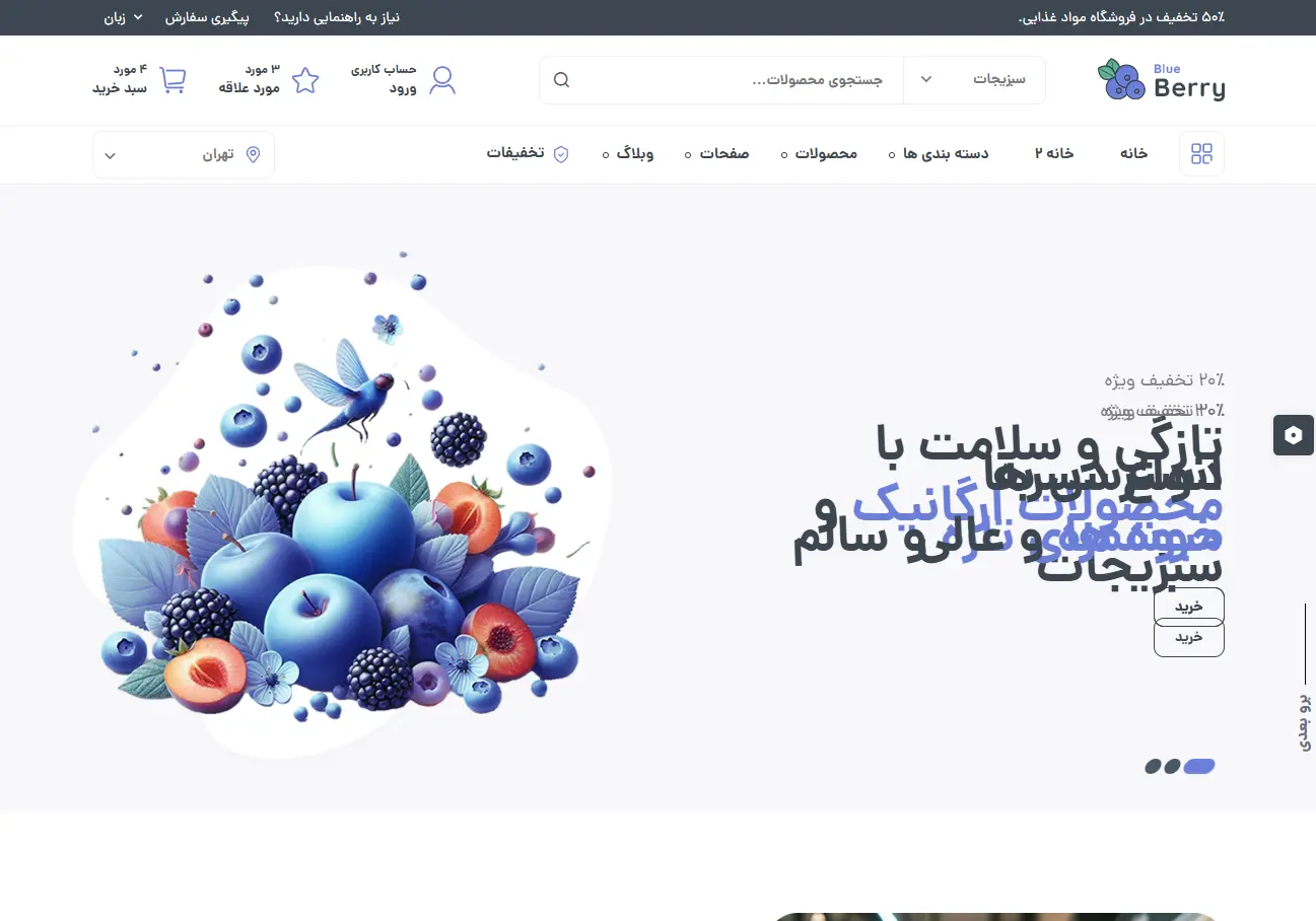 فروشگاه پوشاک بلوبری